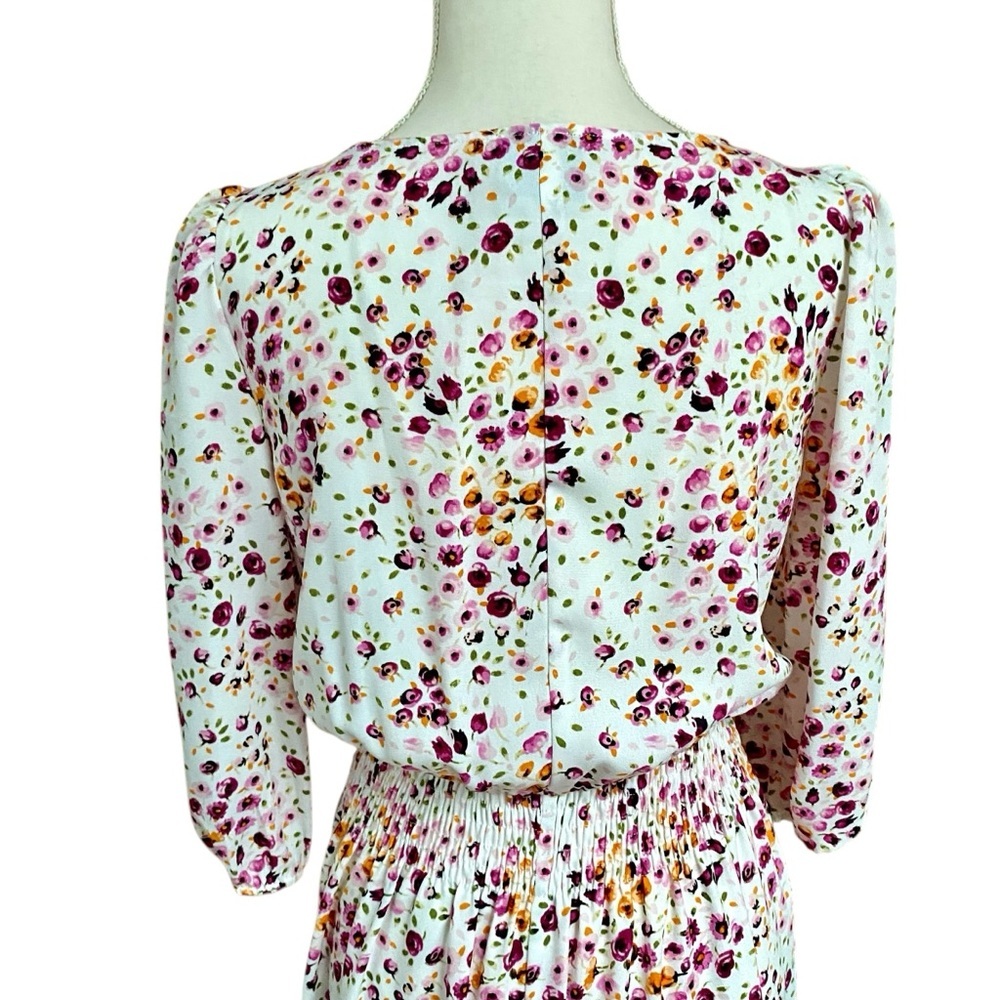 Maison Tara Floral Smocked Ruffle Dress Size 6 NWT - Picture 11 of 16